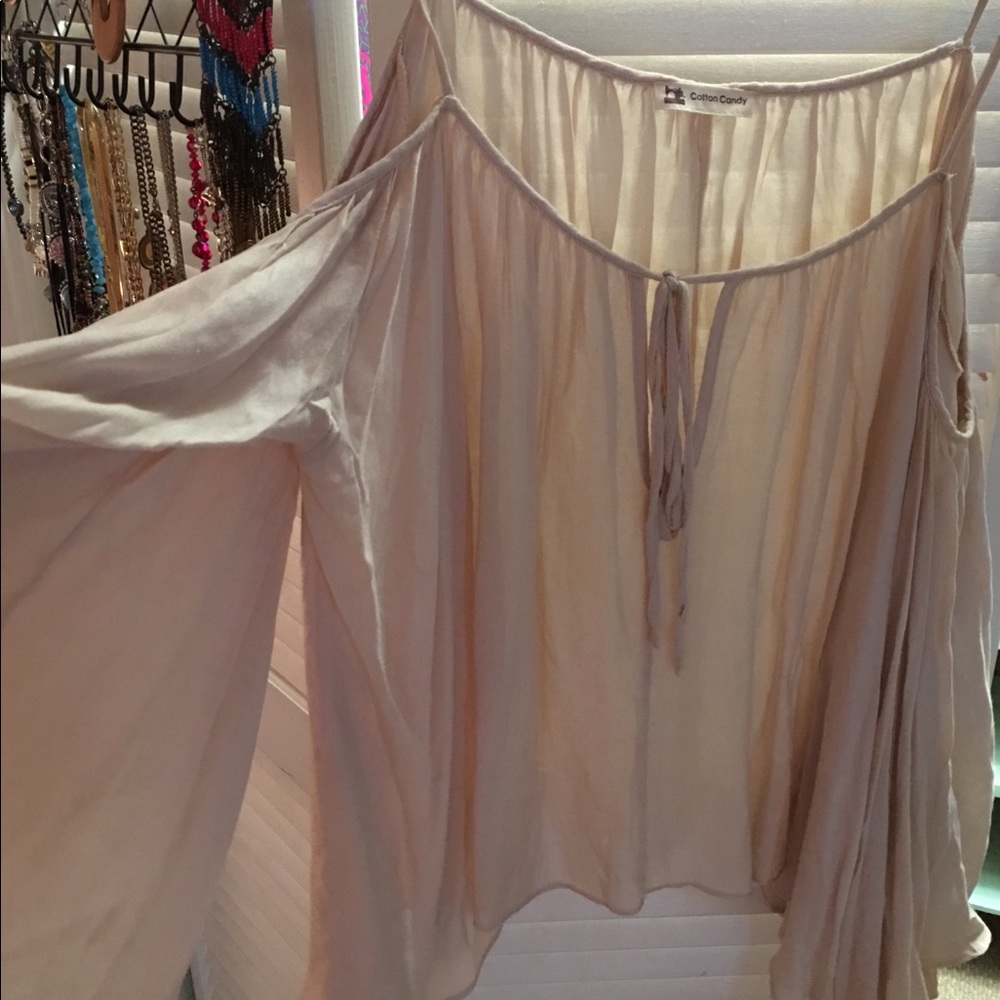 NWOT bohemian style tan top